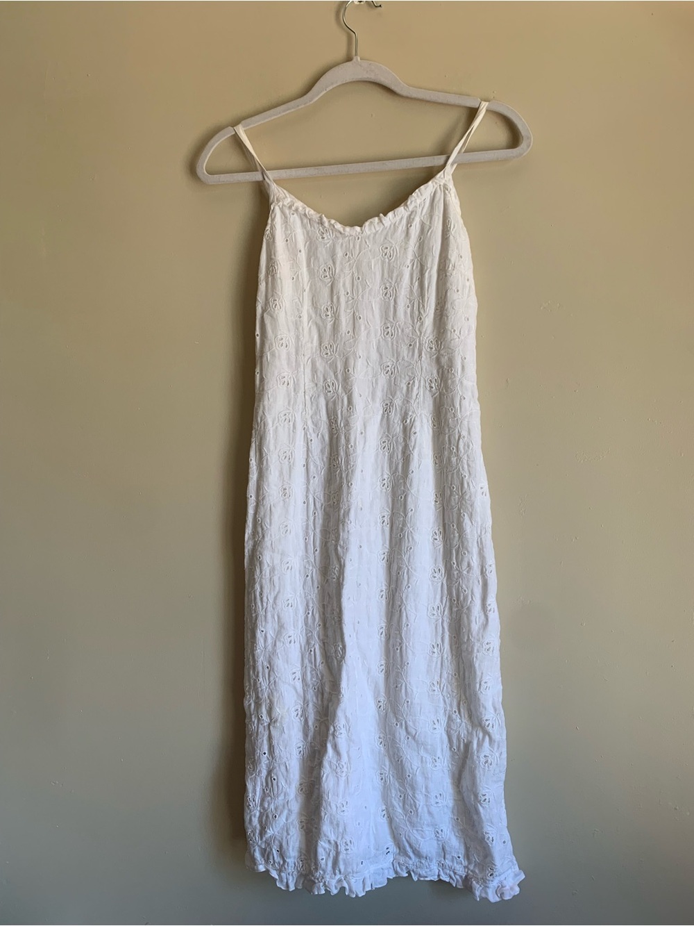Johnny Was White Casual Dress Cotton Women Size Small Buttons Summer Spring